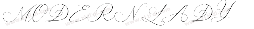 MODERN LADY字体转换